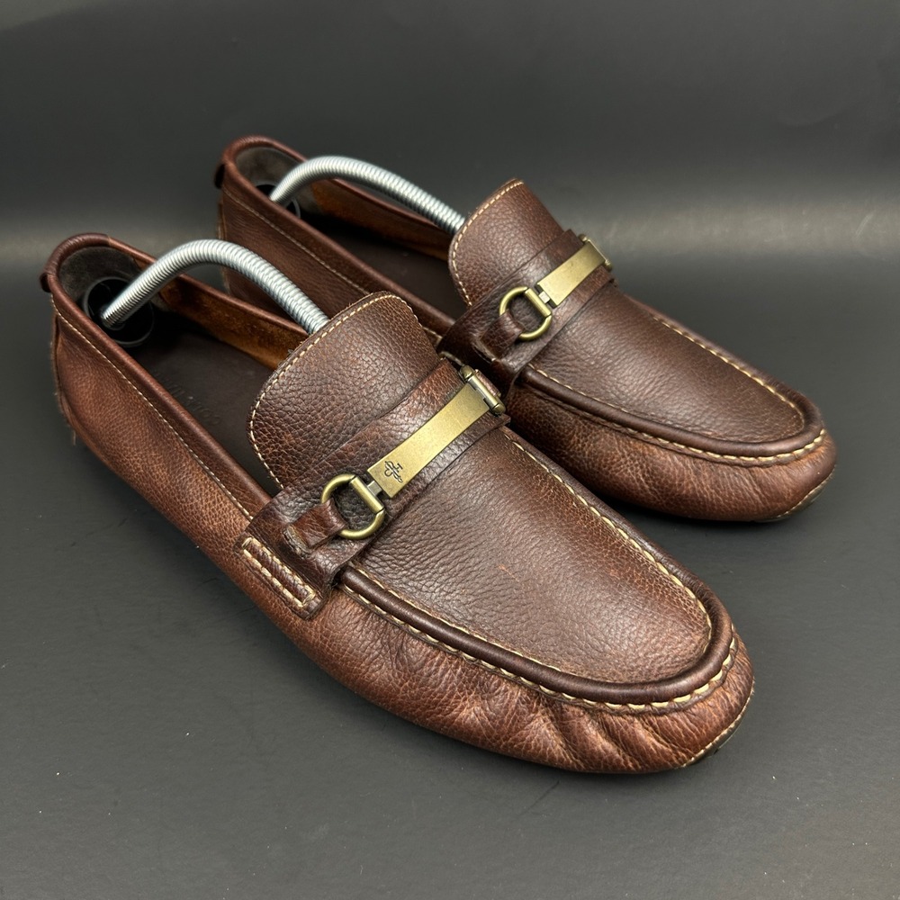 Cole Haan Mens Brown Pebbled Leather Bit Loafers Driving Shoes Moccasins 11.5 M